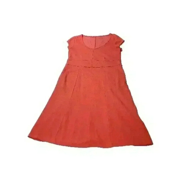 Toad & Co Dress Womans Large Orange Pockets Tencel Cotton Athleisure Sports - Picture 6 of 14